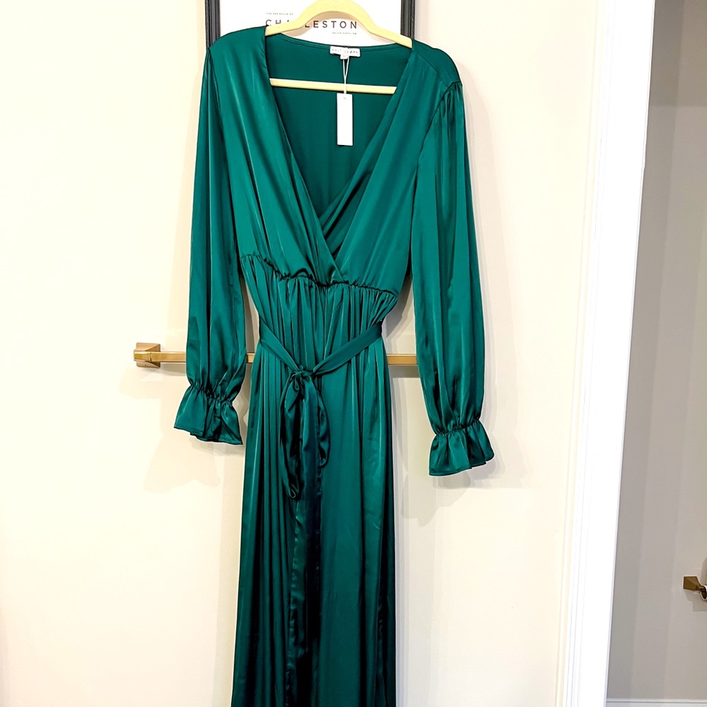 Baltic Born Holly Satin Maxi Dress NWT